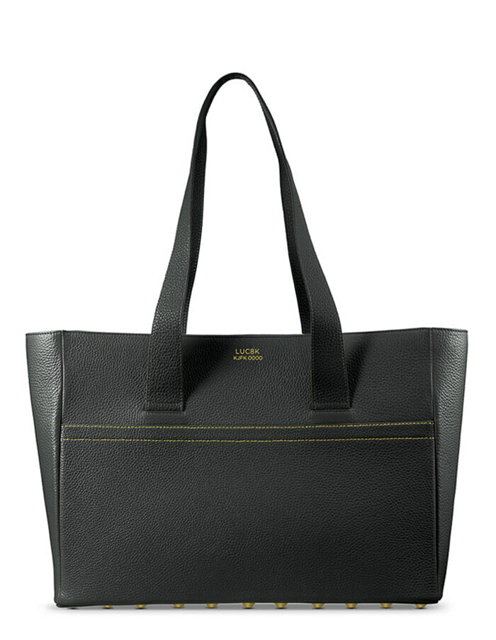 Leather Shopper Handbag handmade in black color you can choose your color